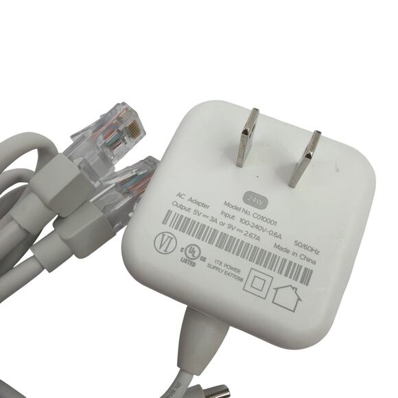 eero Home WiFi System Router B010001 with Power Adapter & Ethernet Cables - Picture 5 of 5